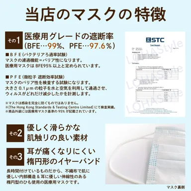 当マスクの特徴