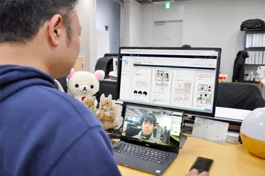 テレワークでマンガ制作