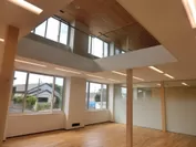 木質化した内装　事務室