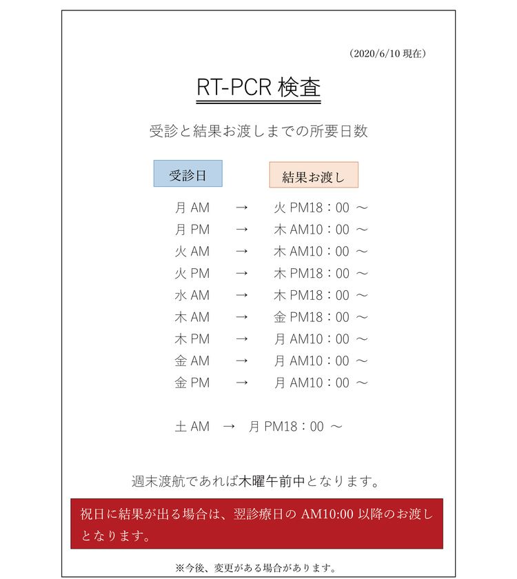 日本初 6月10日臨床診断用rt Pcrと臨床診断用抗体検査による新型コロナ ウイルス非感染証明書の発行 上本町わたなべクリニック トラベルクリニック大阪上本町のプレスリリース 日本初 6月10日臨床診断用rt Pcrと臨床診断用抗体検査による新型コロナ ウイルス非感染証明書の発行 上本町わたなべクリニック トラベルクリニック大阪上本町のプレスリリース