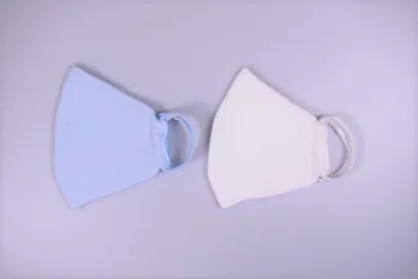 キッズサイズ　白・サックス二枚セット