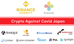 バイナンス チャリティ財団 ＆ ミスビットコイン 藤本 真衣 共催　マッチングドネーションキャンペーン #CryptoAgainstCovidJapanが6／13に始動　暗号資産等による寄付金で日本全国の医療機関に医療用マスク／防護具を寄贈！