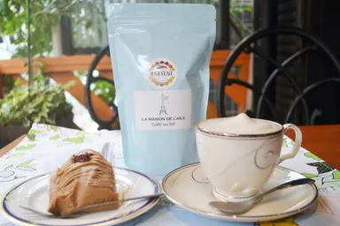 ケーキと一緒に