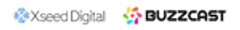 株式会社BUZZCAST、クロシードデジタル株式会社のロゴ