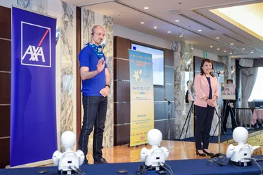 子どもたちの分身としてOriHimeが出席