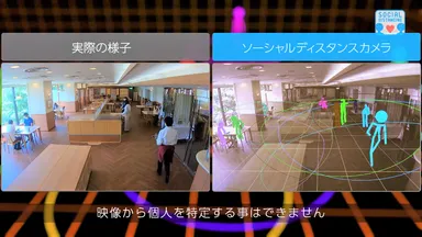 実際の様子とプライバシー保護画像