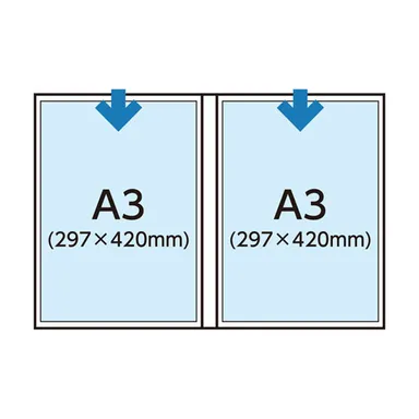 プロフェッショナルプリントアルバム IV（A3）収納例