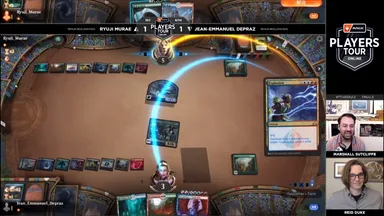 オンライン2決勝戦第3ゲーム、互角の戦いの末に勝利の女神は村栄選手に微笑んだ