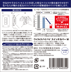 スイッチカバーWサイズパッケージ裏