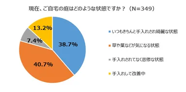 現在のお庭の状態は？