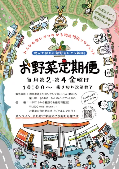 お野菜定期便 チラシ表