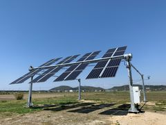 日本初、国際特許取得技術を採用した3次元追尾式営農型太陽光発電架台「ノータス架台」実証実験プラントが完成