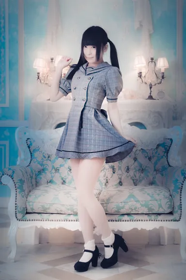 「ふぃーゆ」ぷりゅむグレンチェックワンピース(2)