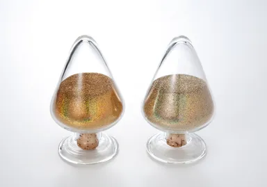 ホログラムゴールドガラス容器