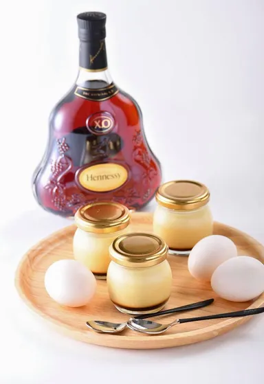 ブランデーのHennessy XOを使ったリッチなプリン(2)
