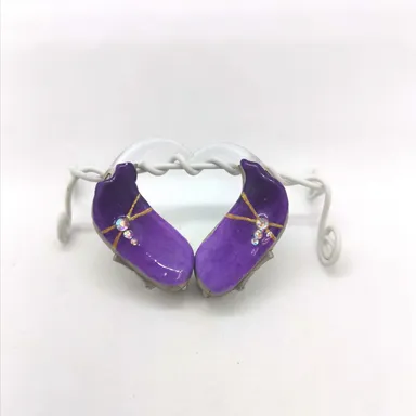 紫グラデーションストーンチップ