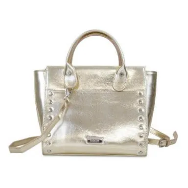 3WAYスタッズ付きハンドバッグ ブラック