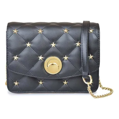 キルティングスタッズショルダーバッグ ブラック