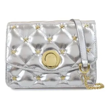 キルティングスタッズショルダーバッグ ゴールド