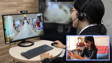 リモート試着での画面共有イメージ