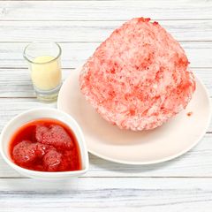 果肉たっぷりのシロップで味わう「ダブルいちごのかき氷」新発売　岡山・農園カフェ湯郷で7月11日(土)から