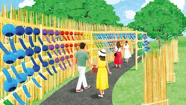 びわこ箱館山／風鈴のよし小道