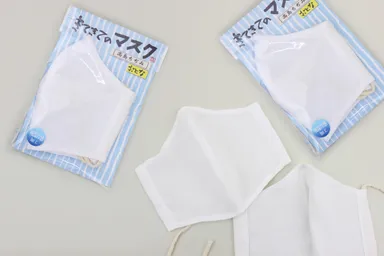 高島ちぢみを使った「きてきてのマスク」