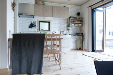 無垢床が心地いいダイニングキッチン