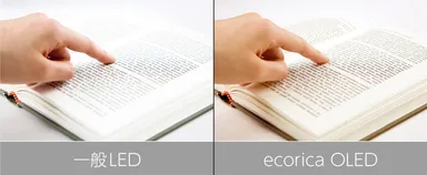 眩しさが無く文字が読みやすい