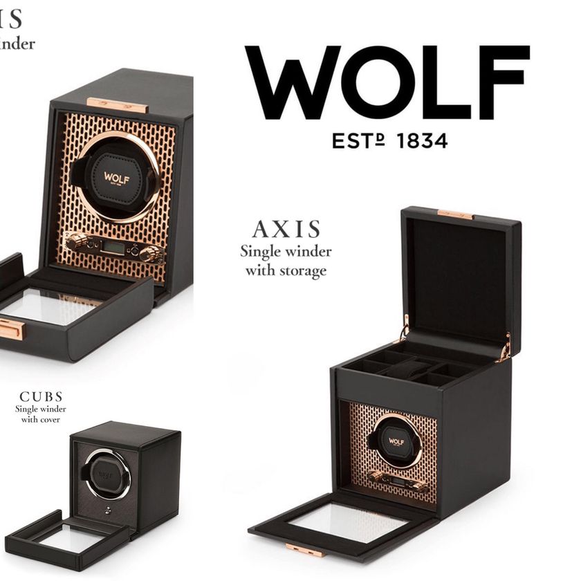 UK発ラグジュアリーブランド「WOLF Axis watch winder」日本初上陸 