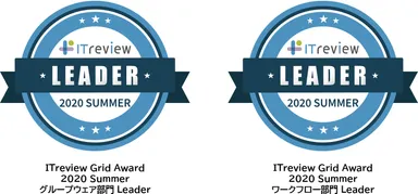 グループウェア部門とワークフロー部門で受賞