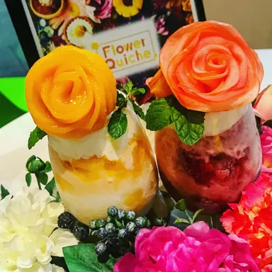 夏限定かき氷『フラワーグラスピレ』