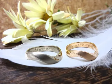 お客様制作の結婚指輪2