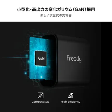 小型化・高出力の窒化ガリウム(GaN)採用