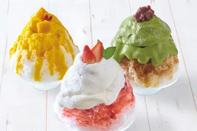 『ディアブレッド鎌倉』パティシエ特製の極上かき氷各1,200円(税別)