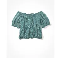 フローラル オフショルダートップ