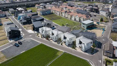 変化ある街並み