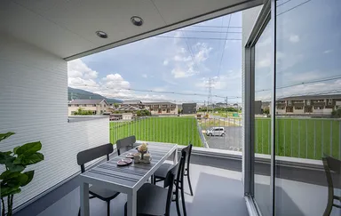 広々バルコニー