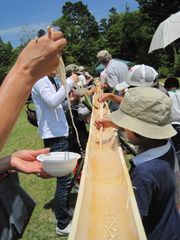 夏といえば流しそうめん！