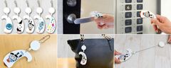接触面に殺菌力のある銅素材を使用　オリジナルデザインを印刷できる非接触ドアオープナーキーホルダーを発売！