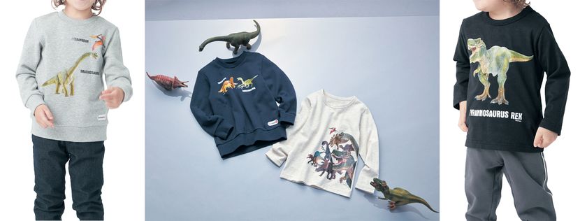 ベルメゾン
シュライヒ創立85周年記念コラボ

『シュライヒ リアル恐竜プリント長袖Tシャツ』
『シュライヒ リアル恐竜プリントスウェットシャツ』
8月6日より発売開始