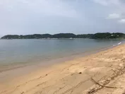 清掃後のビーチ