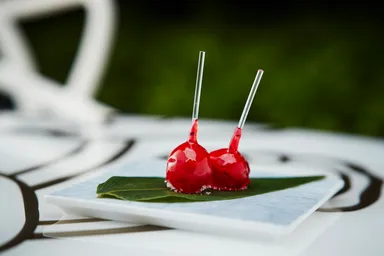 「フォアグラ→リンゴ飴」