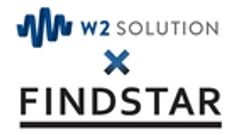 株式会社ファインドスター、w2ソリューション株式会社のロゴ