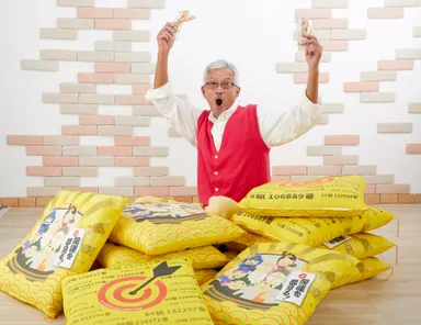 宝くじ夢座布団　イメージ