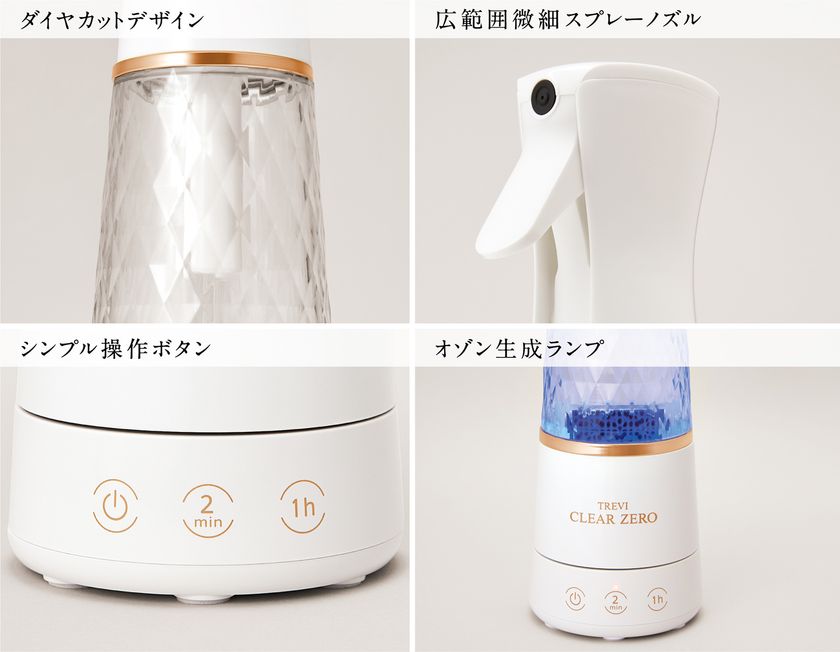 自然由来のオゾン水で除菌・消臭 家中の様々な場所で使えて、手肌が