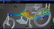 Ansys Discoveryを使用したAdvenChairアセンブリの構造解析。資料提供：The Onward Project LLC.社