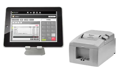iPadレジとプリンタ