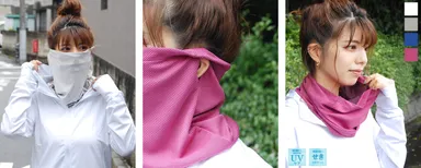 冷感触UVケアネックカバー