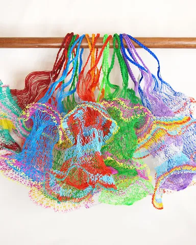 カラフル網バッグ(サークル)3